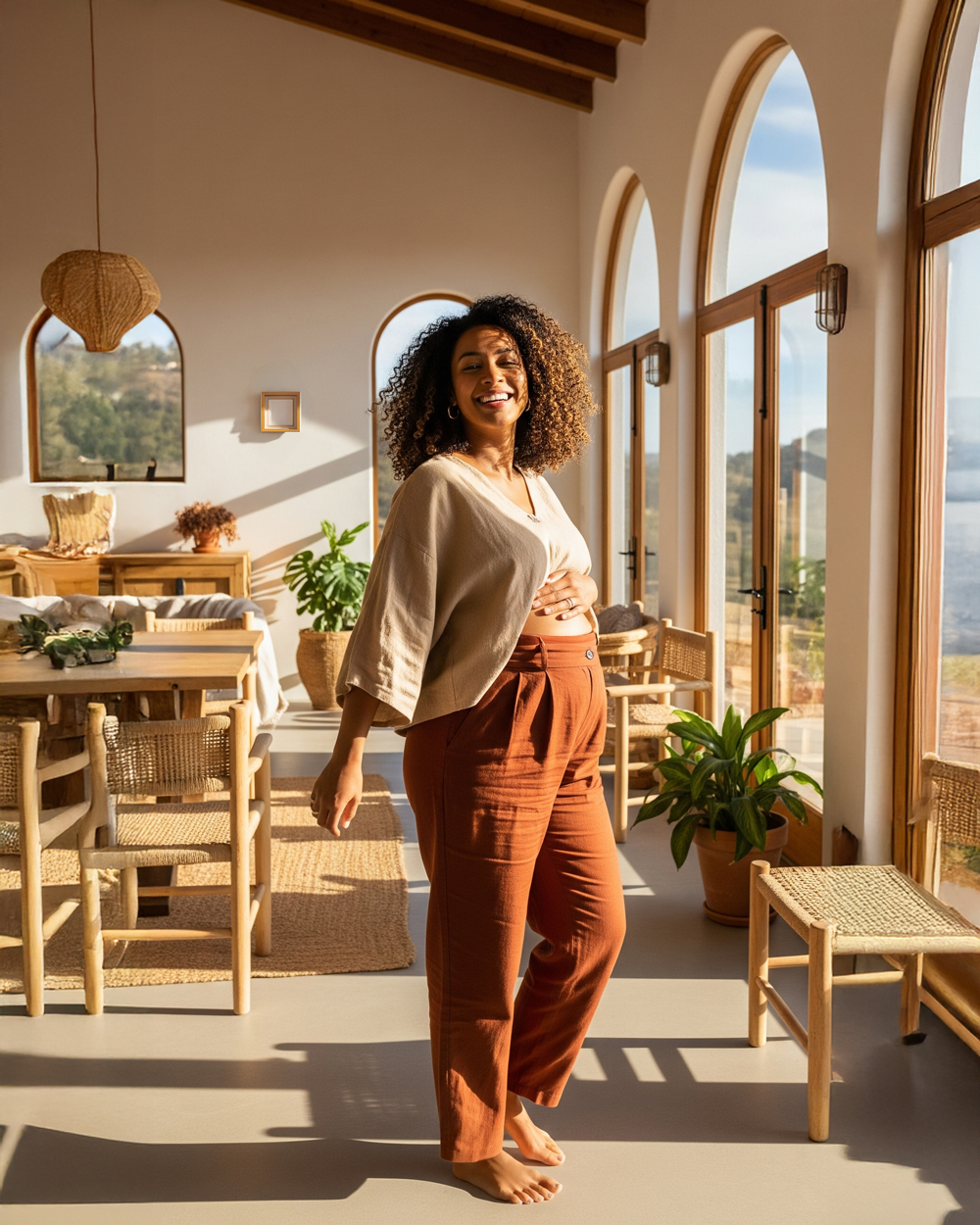 Desirée Monteilh holding a baby